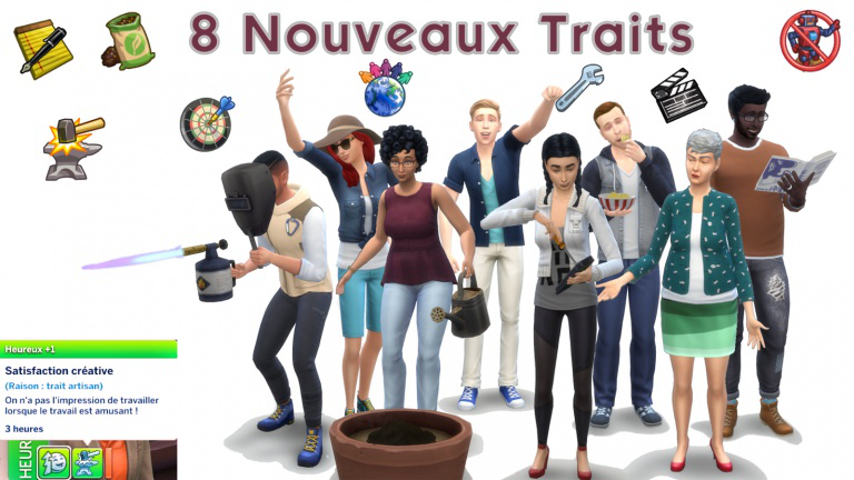 mods sims 4 - 8 nouveaux traits de hobbies