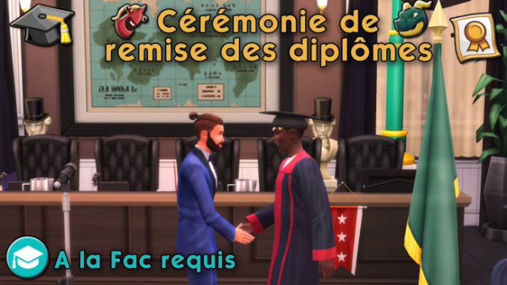 mods Remise des diplômes universitaires sims 4
