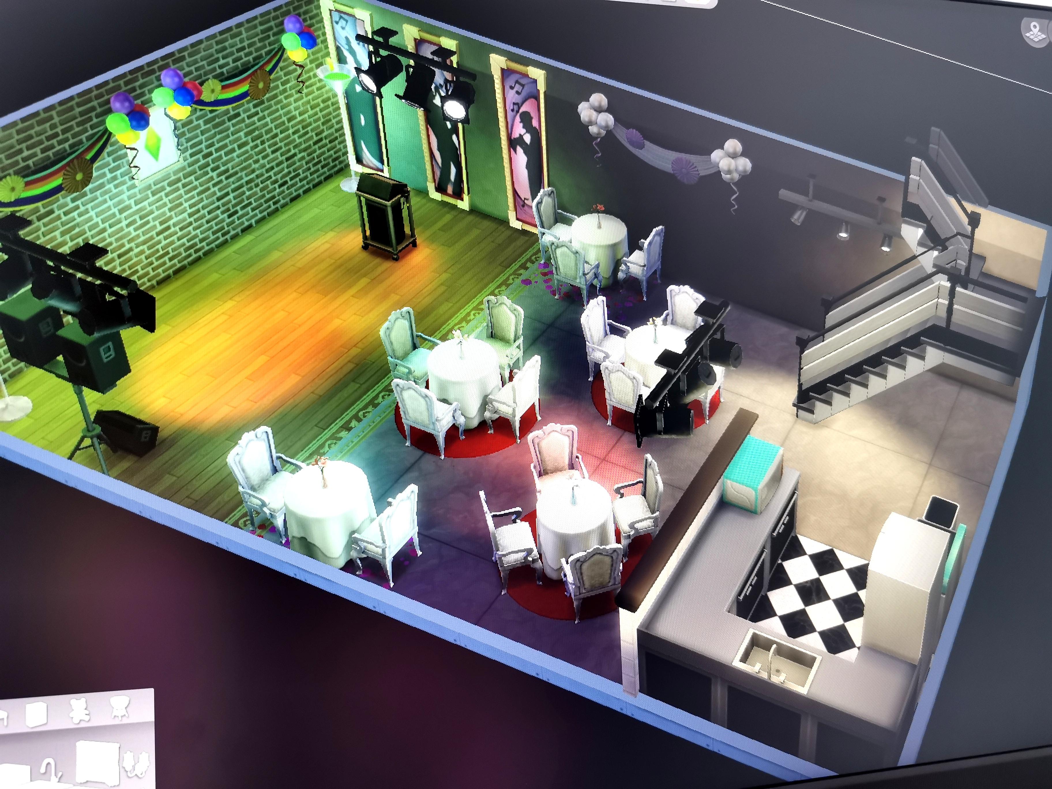 Salle des fêtes, 18ans des sims