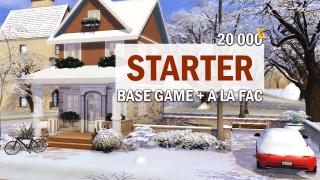 SIMS 4 STARTER - BASE GAME + A LA FAC | Sims 4 Speed build fr