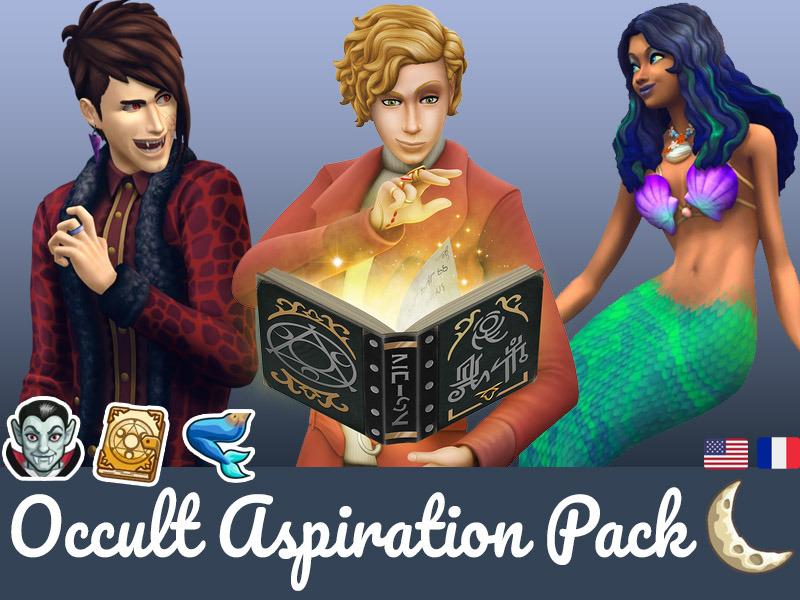 mods sims 4 Pack d'Aspirations Occultes - frenchie_sims4_mod_pack_aspirations_occultes