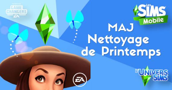 Les Sims Mobile - MAJ Nettoyage de Printemps
