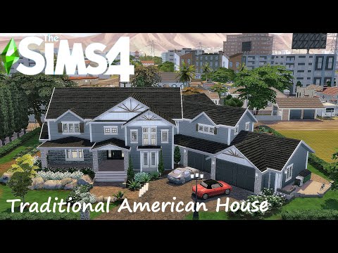 Traditional American House // Sims 4