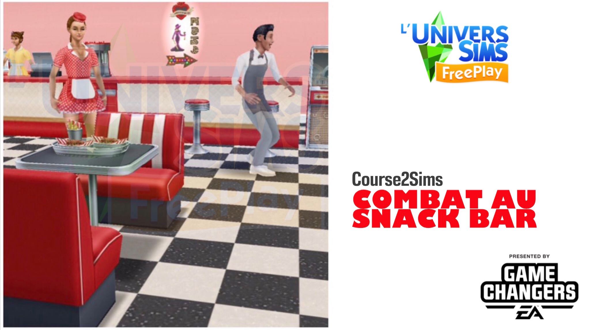 The Sims Freeplay-Combat au Snack Bar-Accès Anticipé