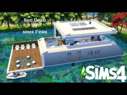 Maison sur l'eau sous l'eau // Sims 4 // Speed Build // NoCC