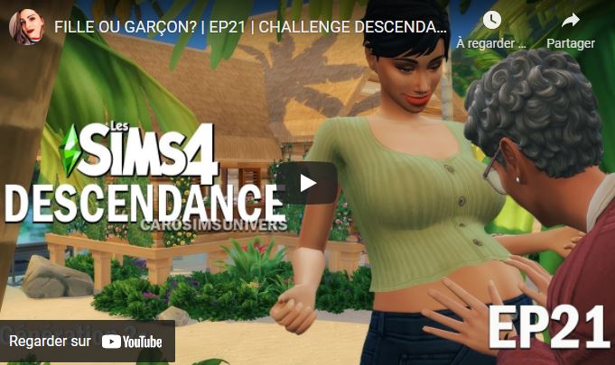 FILLE OU GARÇON? | EP21 | CHALLENGE DESCENDANCE | Sims 4 Let's play fr