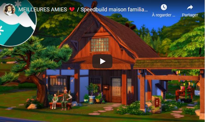 MEILLEURES AMIES 💔 / Speedbuild maison familiale japonaise - Sims 4 Escapade Enneigée ⛷️