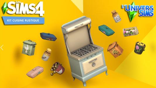 Les Sims 4 Cuisine Rustique - Country Kitchen - Mode Achat / Construction