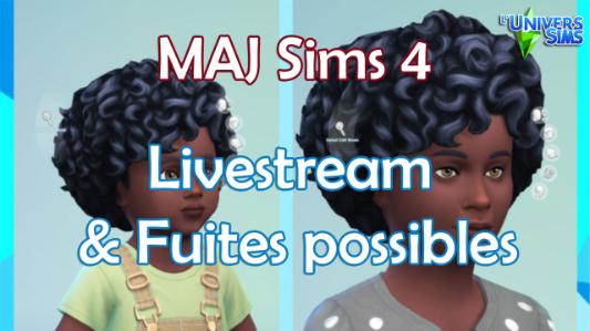 Les Sims 4 - Les dernières infos - MAJ - Livestream - Fuites possibles