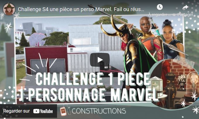 Challenge construction Une pièce Un personnage Marvel