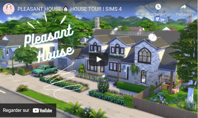 PLEASANT HOUSE 🏠 HOUSE TOUR | SIMS 4