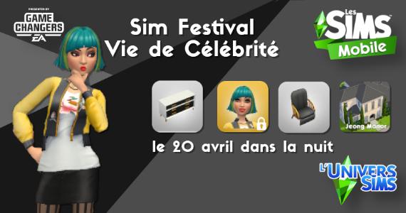 Sims Mobile - Sim Festival "Vie de Star"