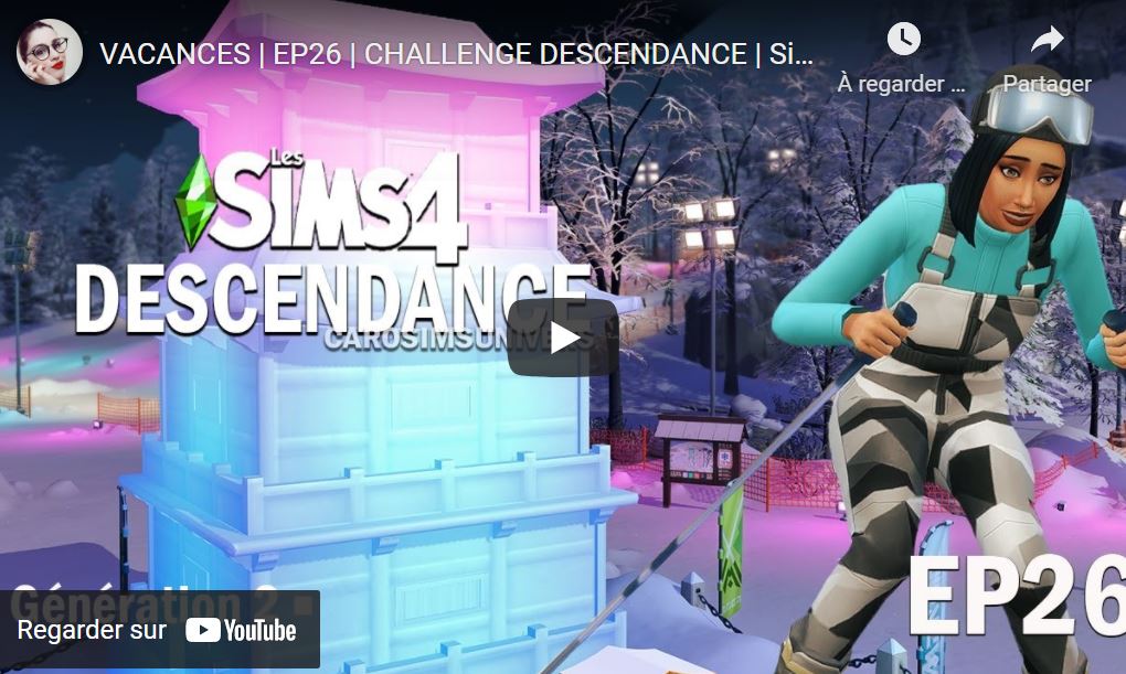 VACANCES | EP26 | CHALLENGE DESCENDANCE | Sims 4 Let's play fr