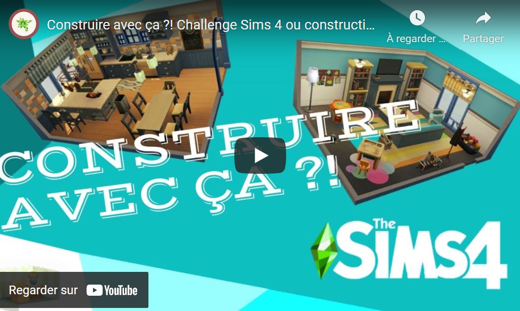 Construire avec ça ?! Challenge Sims 4 ou construction pour les nuls !