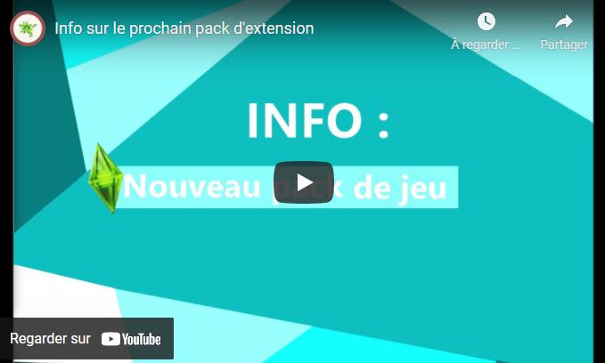 Info sur le prochain pack d'extension
