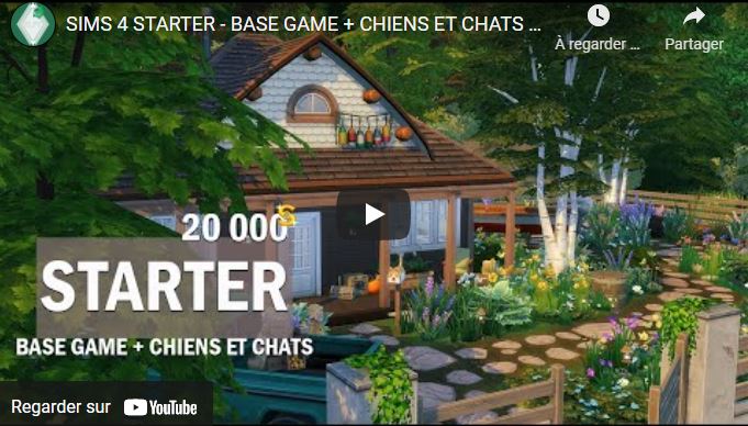 SIMS 4 STARTER - BASE GAME + CHIENS ET CHATS | Sims 4 Construction fr