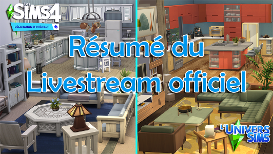 Les Sims 4 Décoration d'intérieur - Résumé du livestream officiel