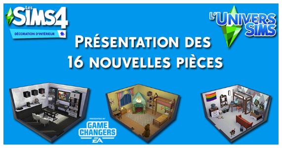 Les Sims 4 Décoration d'intérieur - Présentation des 16 nouvelles pièces