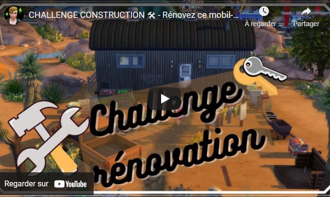 CHALLENGE CONSTRUCTION 🛠 - Rénovez ce mobil-home - Les Sims 4