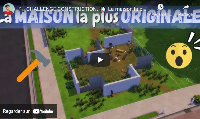 🔨 CHALLENGE CONSTRUCTION. 🏡 La maison la plus ORIGINALE 😮 | Les Sims 4