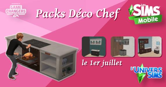 Sims Mobile - packs Déco Chef