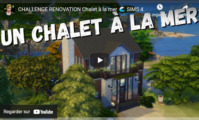 CHALLENGE RENOVATION Chalet à la mer 🌊 SIMS 4