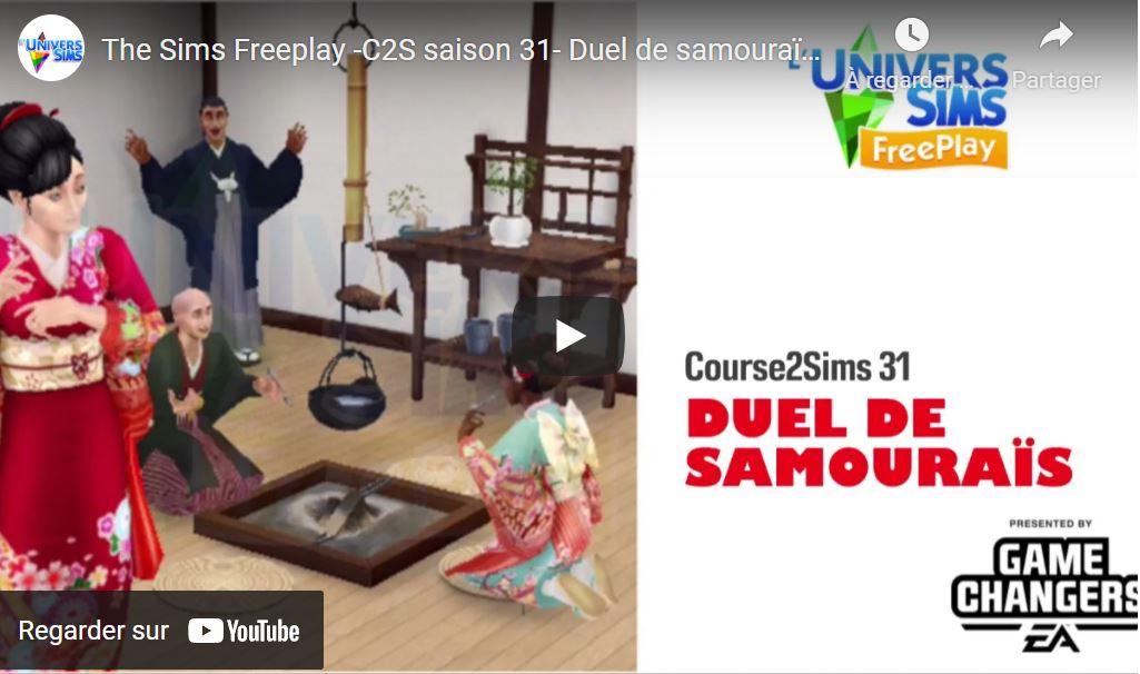 The Sims Freeplay -C2S saison 31- Duel de samouraïs - Accès Anticipé