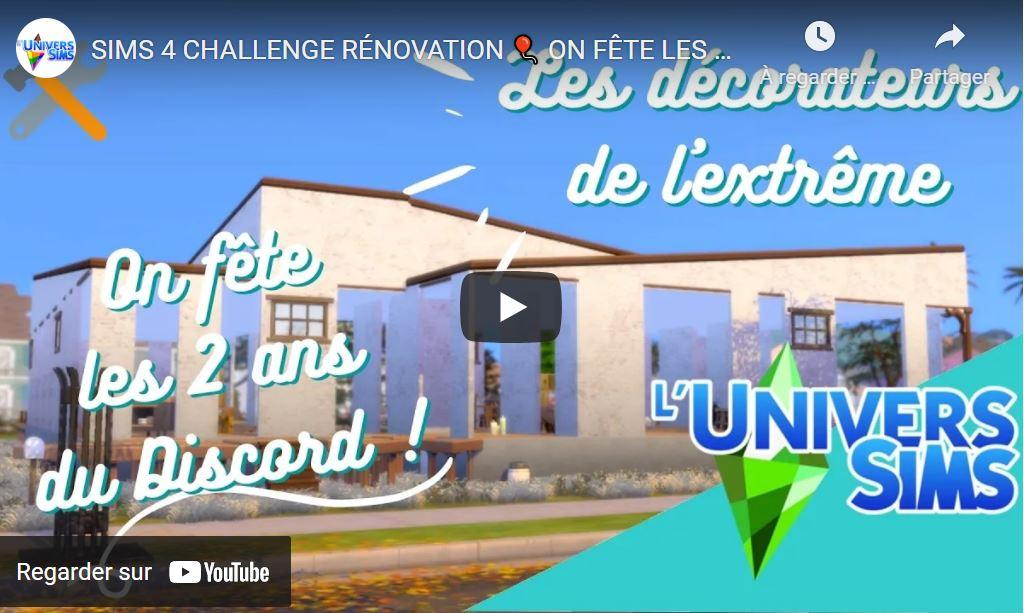 SIMS 4 CHALLENGE RÉNOVATION 🎈 ON FÊTE LES 2 ANS DU DISCORD