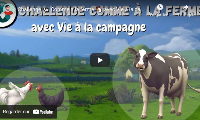Challenge 🐄 Comme à la ferme 🐔 avec Vie à la campagne 🌱 | Les Sims 4