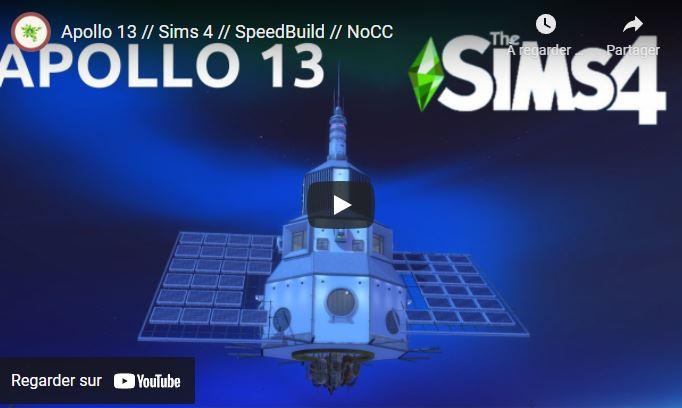 Apollo 13 // Sims 4 // SpeedBuild // NoCC