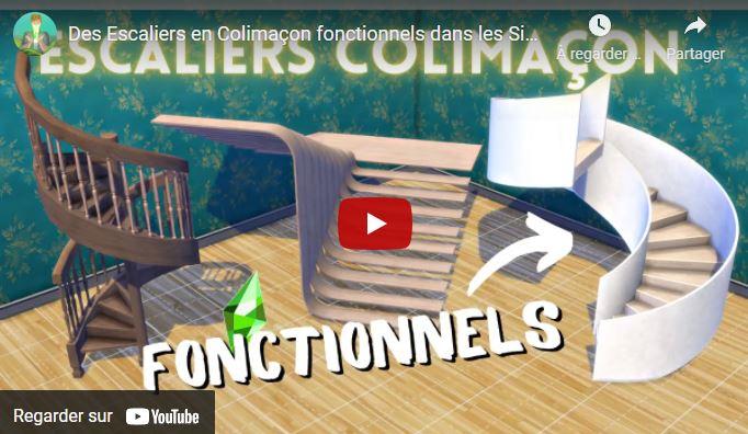 Des Escaliers en Colimaçon fonctionnels dans les Sims 4 😱
