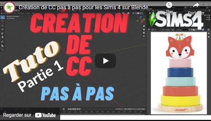 Création de CC pas à pas pour les Sims 4 sur Blender Partie 1