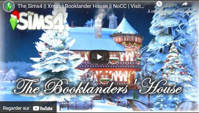 The Sims4 || Xmas | Booklander House || NoCC | Visit Tour