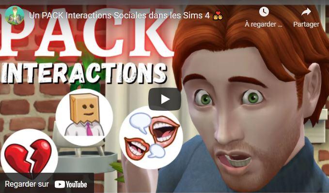 Un PACK Interactions Sociales dans les Sims 4 💑