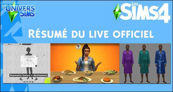 Les Sims 4 - Résumé du Livestream - Nouveau Partenariat - SDX - Nouveau Scénario