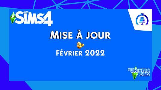 Mise à Jour - Les Sims 4 - 15 février 2022
