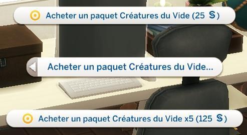 Sims 4 collections Créatures du Vide acheter des packets 2.jpg