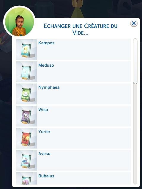 Sims 4 collections Créatures du Vide échange 2.jpg