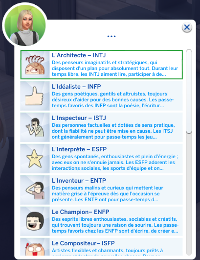Type de personnalité