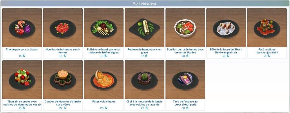 Sims 4 collections Photo de nourritures expérimentales plats principaux.jpg