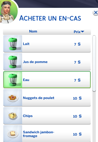 boite à en-cas choix