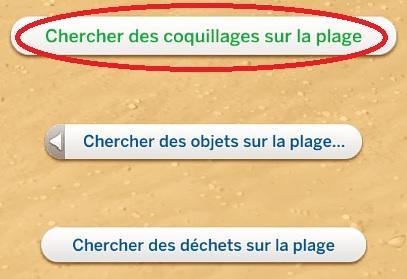Sims 4 collections coquillages chercher des coquillages sur la plage.jpg