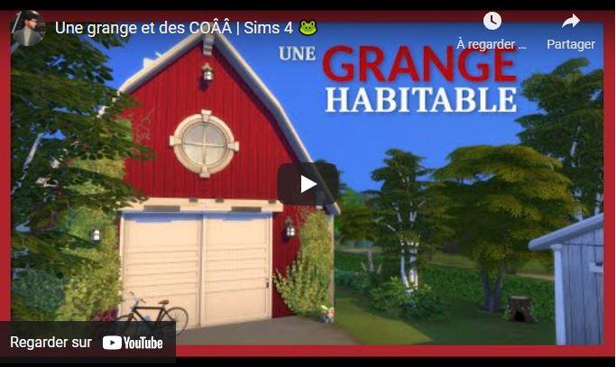 Une grange et des COÂÂ | Sims 4 🐸