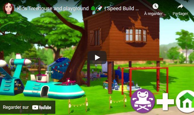 Kids Treehouse and playground 🌳🚀 | Speed Build Petits campeurs + Mini-maisons | Les Sims 4