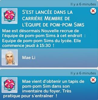 Les Sims 4 Année Lycée Pom-pom Sims notification.jpg