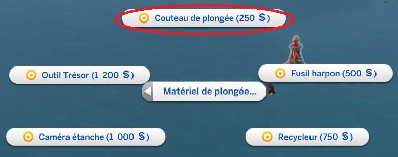 Sims 4 collections coquillages couteau de plongée.jpg