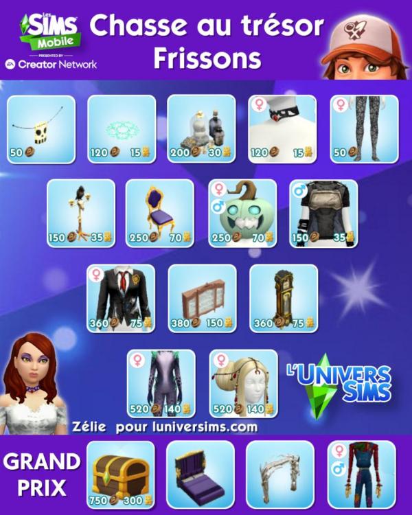 pyramide lots chasse au trésor frissons