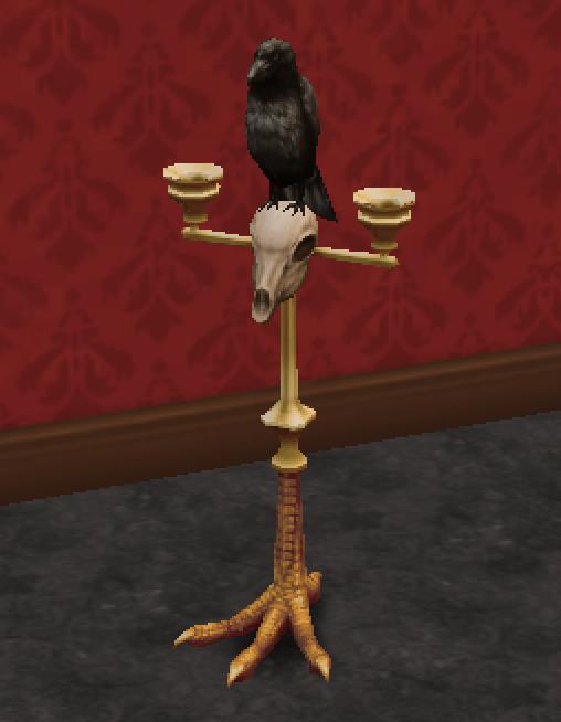 Socle Corbeau emblématique de Poe
