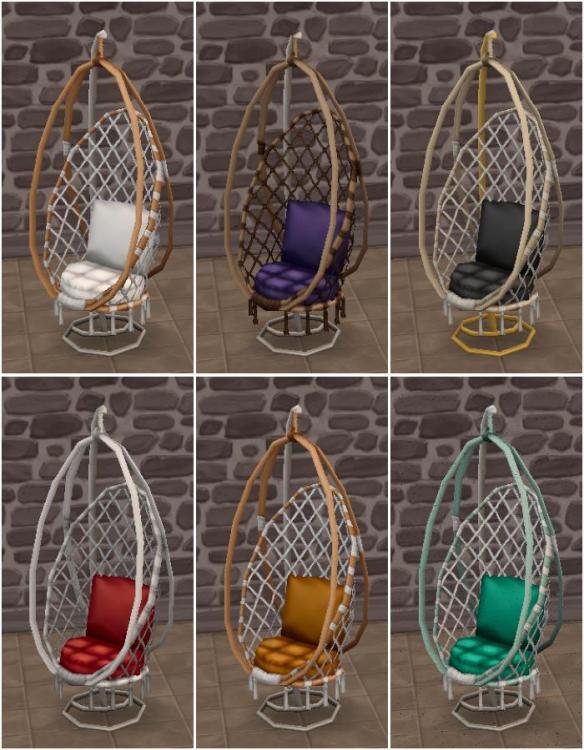 Fauteuil macramé chaotique