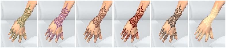 Tatouage au henné arabe